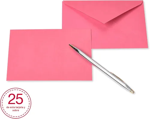 Miniatura 4 de American Greetings Tarjetas en blanco de un solo panel con sobres, colores arcoíris (200 unidades)