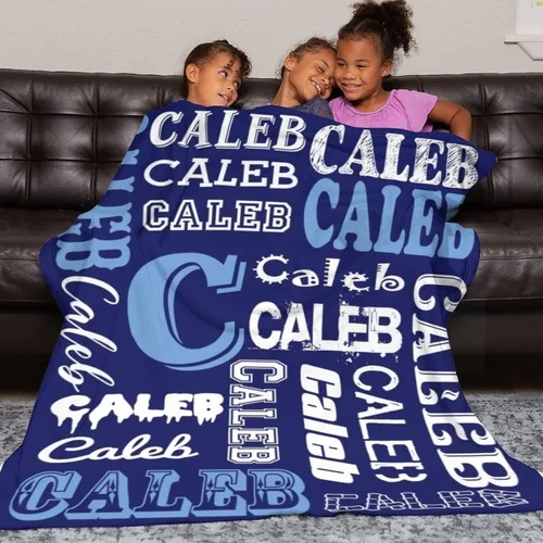 Miniatura 5 de Mantas personalizadas para bebés, niñas y niños, mantas personalizadas con nombre para niños, mantas personalizadas con nombre de regalo