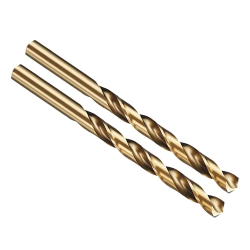 Miniatura 263 de PATIKIL Broca Jobber de 0.039 in, vástago recto M35 cobalto 5% acero de alta velocidad 135° acabado dorado para metal duro de acero inoxidable - 2