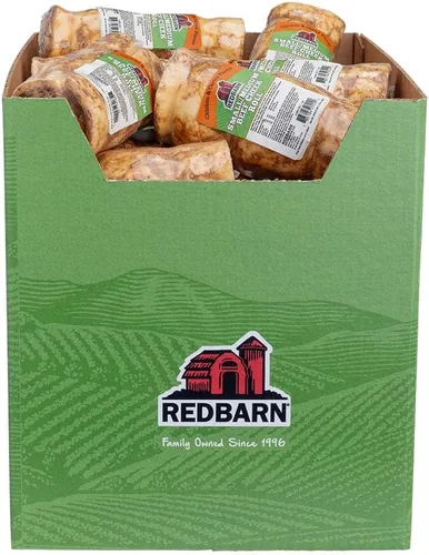 Redbarn Pet Products Rollos de mejillas de res totalmente naturales para perros, mejillas de vaca sin granos, ricos en colágeno, disponibles en