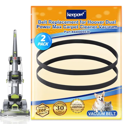 KEEPOW Correa de vacío para limpiador de alfombras Hoover Dual Power Max FH51000, FH51001, FH51002, FH51010, FH51000RM, FH51000NC, FH51001, FH54000,