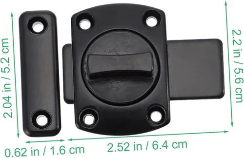 Miniatura 6 de BESTonZON Cerradura de cerrojo de metal para valla de metal Cerradura de cadena de puerta Muebles para el hogar Muebles deslizantes Cerradura