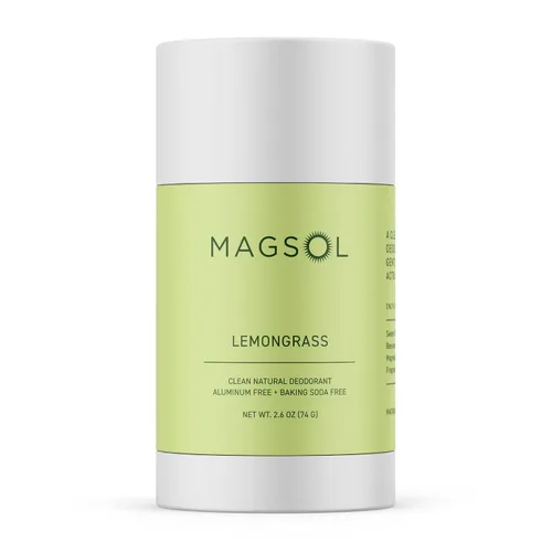 Miniatura 10 de MAGSOL Desodorante de magnesio para hombres, desodorante natural libre de aluminio y bicarbonato de sodio para piel sensible, protección duradera