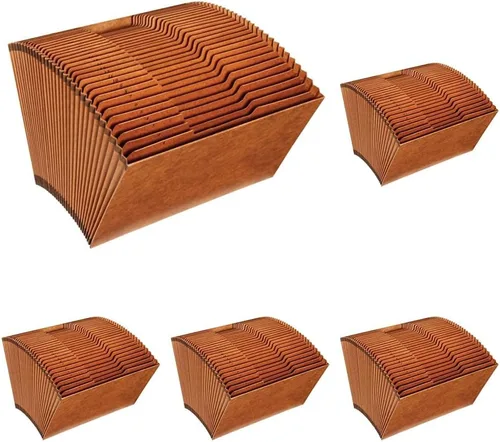 Miniatura 7 de Globe Weis Globe-Weis/Pendaflex - Archivo expandible resistente, parte superior abierta, pestañas de corte de 1/3, 31 bolsillos diarios, marrón