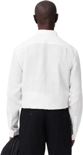 Miniatura 3 de Lacoste Camisa casual de lino de ajuste regular para hombre