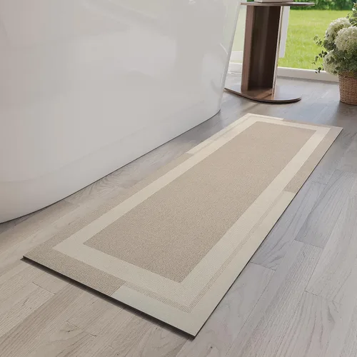 Miniatura 39 de YDKGL Alfombra de Baño Antideslizante, Respaldo de Goma Ultra Delgada Alfombras de Baño que Caben Debajo de la Puerta Secado Rápido Súper Absorbente