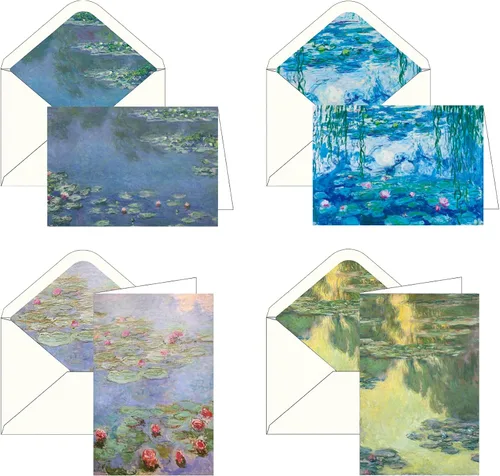 Miniatura 13 de RainCaper Fine Art - Tarjetas de felicitación de papel de 5 x 7 pulgadas con sobres decorativos, caja de regalo, juego de 16 cartulina de 300 GSM