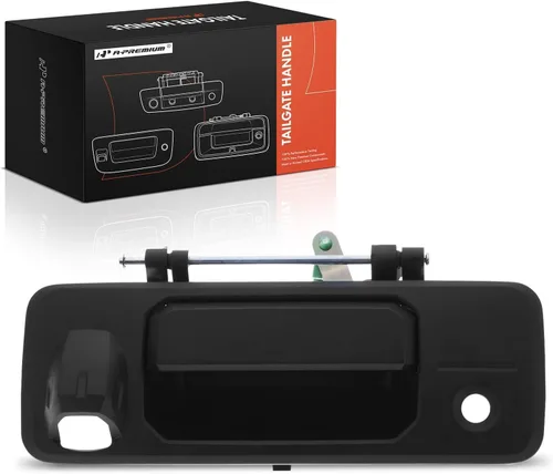Miniatura 10 de A-Premium - Manija de portón trasero de metal mejorada - Compatible con Toyota Tacoma 2016-2023, Tundra 2014-2021 - Manija cromada con orificio