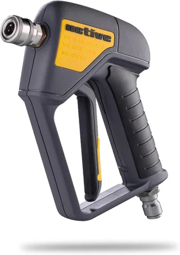 Pistola de lavado a presión giratoria Active con un enchufe macho giratorio de entrada de 3/8" incorporado para manguera de lavado a presión y