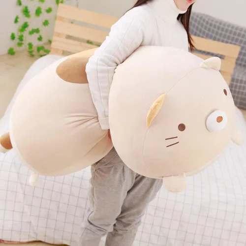 Miniatura 2 de ERDAO Almohada de Felpa de Gato Grande, Juguete Muñeca de Animales de Peluche de Gatos Grandes y Gordos para Niñas, Cama, 35.4 pulgadas