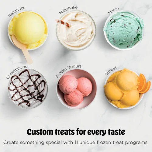Miniatura 7 de Ninja CREAMi Deluxe Máquina de Helados y Postres Congelados para Helados, Sorbetes, Batidos, Yogur Congelado y Más, 11 en 1, Capacidad XL, Plateado