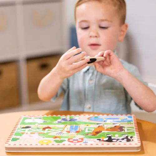Miniatura 8 de Melissa & Doug - Rompecabezas con sonido (8 piezas), Granja de McDonald's, Multicolor