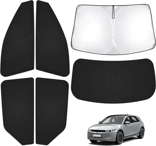 Miniatura 10 de T TGBROS Parasol para parabrisas para Honda Civic 2022-2025 2026, parasol grueso con bloqueo UV y opaca, para privacidad, plegables, 8 accesorios