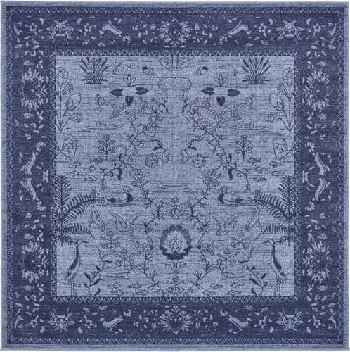 Miniatura 45 de Unique Loom La Jolla Collection - Alfombra de granja, contemporánea, botánica, tradicional, vintage