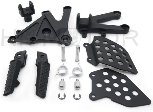 Miniatura 2 de HONGK - Soporte de clavijas de pie delantero negro compatible con Cbr600Rr 2003 2004 2005 2006 [B01C0STRSU]