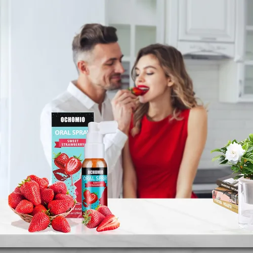 Miniatura 5 de Spray de garganta profunda con sabor a fresa para garganta profunda, mujeres y hombres, relaja el reflejo de mordaza, 1 onza