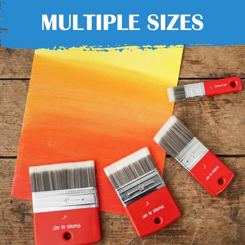 Miniatura 5 de Falling in Art Pincel plano para pintura de paleta para pinturas al óleo y acrílicas, 1 pulgada