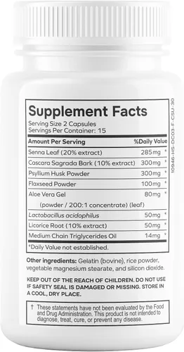 Miniatura 2 de Coloslim - Limpieza suave de colon para la salud digestiva y la flora intestinal