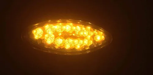 Miniatura 4 de Luces LED cromadas intermitentes para motocicleta, mini torpedo, ovaladas, intermitentes, compatibles con Kawasaki Ninja H2R