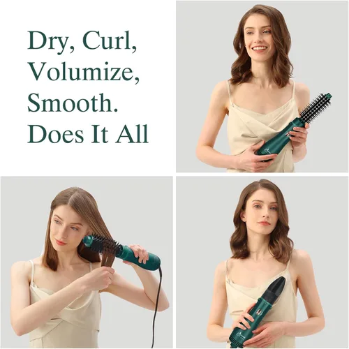 Miniatura 2 de Aima Beauty Blow Dryer Brush Set - 4-in-1 Round Brush Blow Dryer Adds Shine, Smooth, Curl & Volume for Short to Medium Hair, Interchangeable 1” &