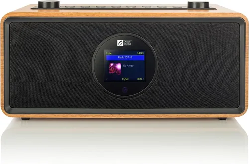 Miniatura 2 de Ocean Digital WR-860 FM Radio de Internet Wi-Fi con altavoces estéreo, reloj despertador, temporizador de sueño, salida de línea, entrada auxiliar