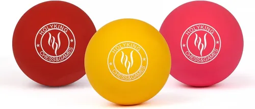 Miniatura 6 de HOLYKING Pelotas de tenis hinchables de goma de alto rebote 3 paquetes