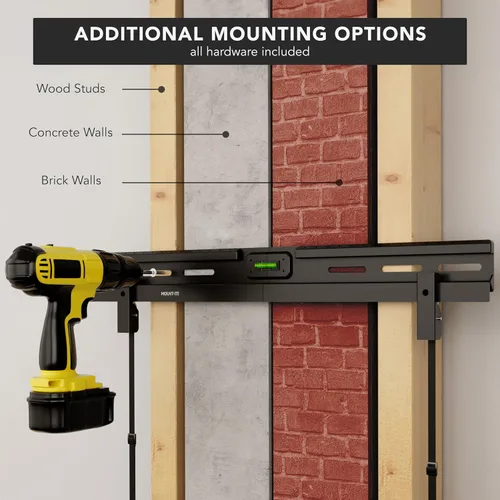 Miniatura 8 de Mount-It! Soporte de pared para TV sin pernos, soporte de TV sin pernos para televisores de pantalla plana de 37 a 85 pulgadas, sin taladro, fácil