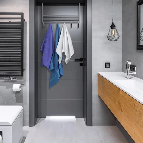 Miniatura 4 de Organizador de rejilla con 6 ganchos para la puerta DecoBros, en plata