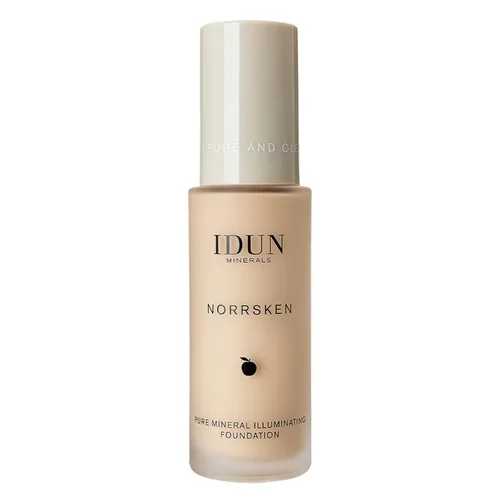 Miniatura 9 de IDUN Minerals Base líquida Norrsken – Cobertura suave y sedosa – Acabado luminoso y húmedo para piel seca y opaca – Maquillaje vegano y resistente