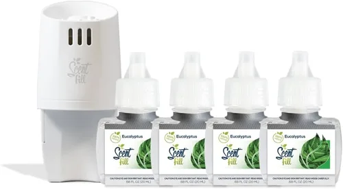 Miniatura 14 de Scent Fill Ambientador enchufable 100% natural de lavanda y vainilla, recargas de aceite perfumado, 2 recargas + difusor