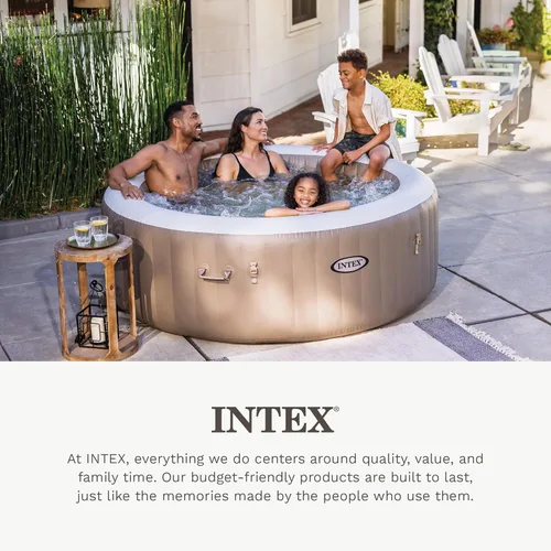 Miniatura 7 de Intex 28502E PureSpa asiento con resistencia al deslizamiento, contorno removible e inflable para bañera de hidromasaje con altura ajustable
