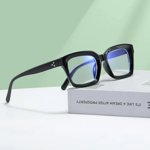 Miniatura 5 de Lentes de bloqueo de luz azul, para lectura en computadora, juegos, televisión, teléfonos, gafas para mujeres y hombres, marco cuadrado grueso 2105