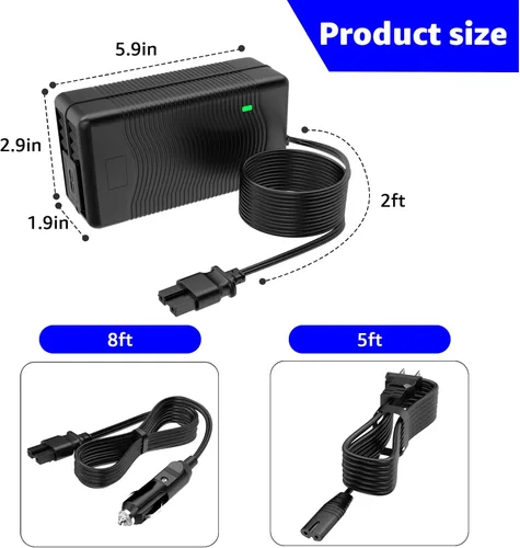 Miniatura 4 de Cargador N557514 y cable inflador N506585 para inflador de neumáticos inalámbrico DeWalt 20V MAX, repuesto para fuente de alimentación de compresor