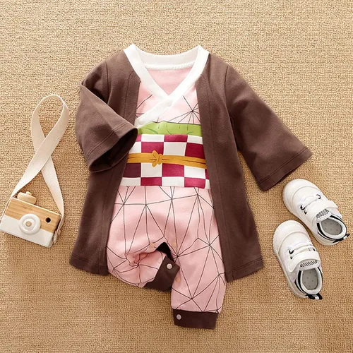 Miniatura 2 de Lindo mameluco de anime para bebé niño y niña, mameluco para Halloween, cosplay, ropa