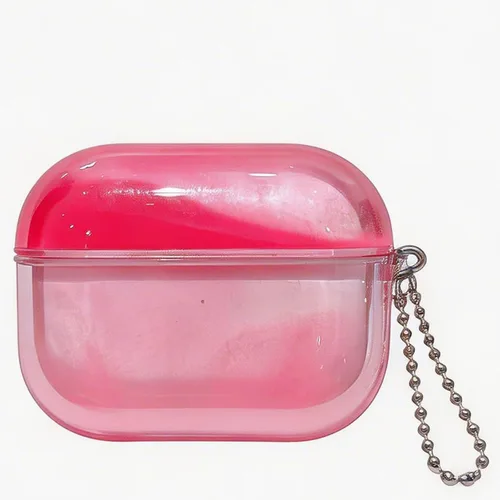Funda para Airpods 4 que brilla en la oscuridad, funda luminosa de arena movediza con 2 calcomanías luminosas, también para AirPod Pro 2ª/1ª para
