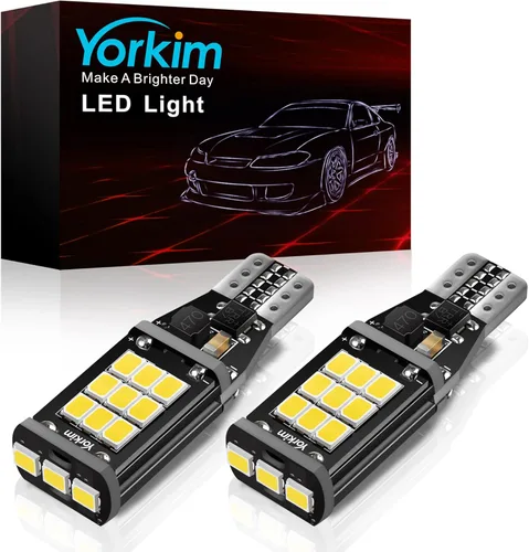 Miniatura 26 de Yorkim Bombillas LED 1157 brillantes rojas, bombilla de freno 1157, 9-30 V, 1157 2057, 2357, 7528, BAY15D, bombilla LED con proyector de repuesto