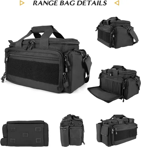 Miniatura 6 de ProCase Bolsa táctica para pistola, bolsa de lona acolchada de lujo para pistolas, pistola grande, revista, accesorios para equipo de munición