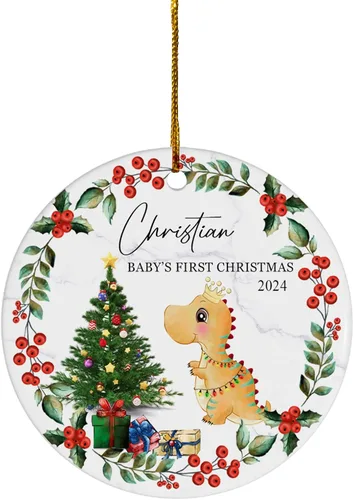Miniatura 22 de FLOCHIL Adorno personalizado para la primera Navidad del bebé 2023, adorno de la primera Navidad de los bebés 2023, regalo para niños, bebés