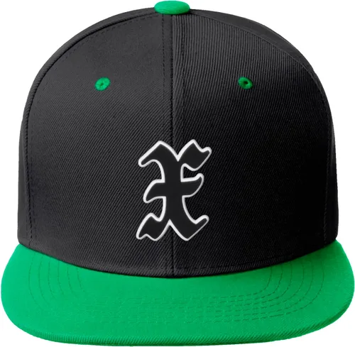 Miniatura 1175 de Daxton Gorra clásica con visera de billete plano con letras del alfabeto inglés antiguo de la A a la Z