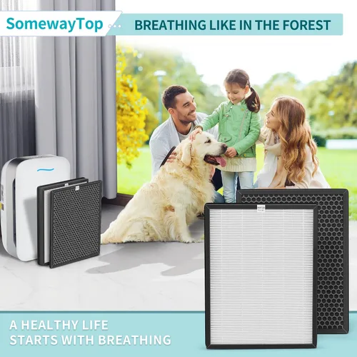 Miniatura 8 de AP-B102 - Juego de filtros de repuesto compatibles con filtros ifier Alexapure Breeze Air Pur de repuesto AP-B102 y 3049 3 en 1 limpiador de aire