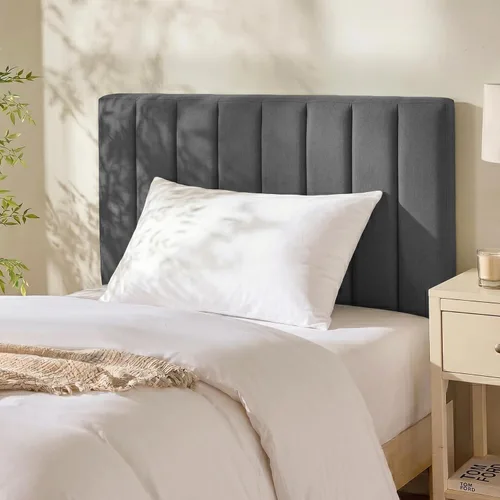 Miniatura 23 de Hearth & Harbor Cabecera tapizada Queen – Cabecera cosida de canal fácil de montar tamaño Queen – Cabeceras montadas en la pared con paneles