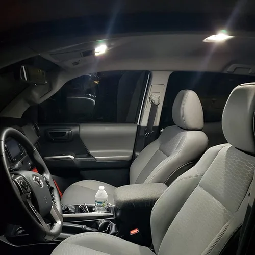 Miniatura 5 de Yoper Kit de luz LED para mapa de cúpula interior, compatible con placa de espejo de tocador Toyota Tacoma 2016-2021, blanco brillante 6000K