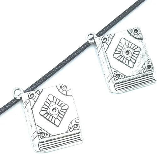 Miniatura 2 de 15 dijes de plata tibetana antigua de aleación de zinc a granel de dinosaurio T-rex Animal colgantes para manualidades, collares, pulseras