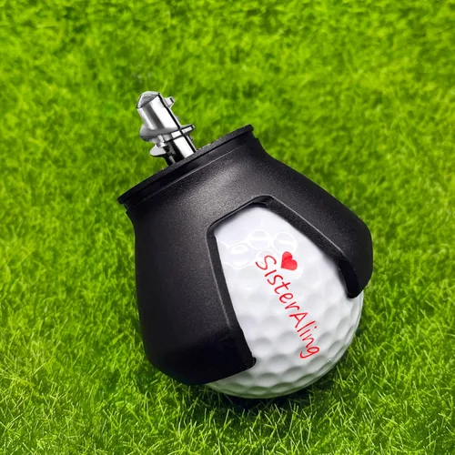 Miniatura 2 de Recogida de recuperador de pelotas de golf de 3 puntas, garra de protección de espalda puesta en el agarre del putter, agarrador de bolas de Negro