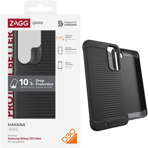 Miniatura 26 de ZAGG Gear4 Santa Cruz Samsung Galaxy S23 Series - Funda para teléfono, protección contra caídas D30 de hasta 13 pies / 13.1 ft, funda transparente
