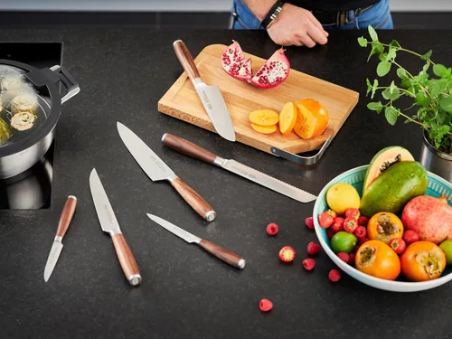 Miniatura 2 de Rösle Colección de cuchillos Masterclass, cuchillo Santoku, hoja de 8.6 pulgadas