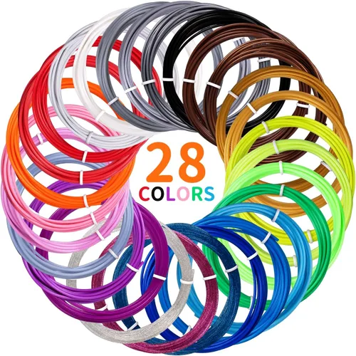 Miniatura 10 de Recargas de filamento para bolígrafo 3D Kretrum 12 colores Compatible con SCRIB3D MYNT3D PIKA3D Bolígrafo 3D para niños Cada color 3.05 metros