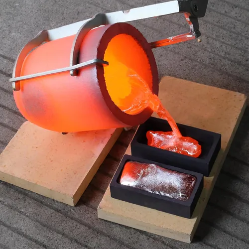 Miniatura 9 de CANALHOUT Crisoles de grafito de carburo de silicio, crisoles para derretir metal, resisten la alta temperatura de 1800℃ (3272°F), fundición
