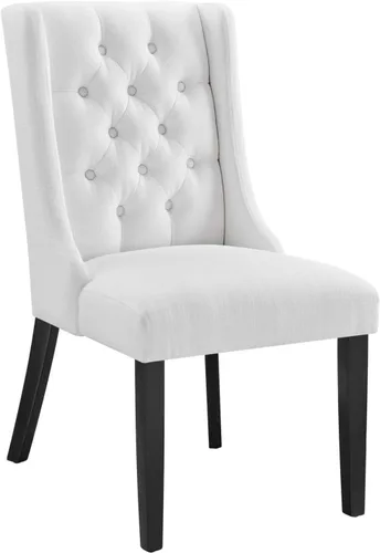 Miniatura 8 de Modway Baronet - Silla Parsons moderna tapizada de tela tapizada para cocina y comedor, color beige