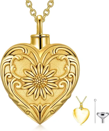 SOULMEET Joyería de cremación para cenizas, collar de urna de plata esterlina para cenizas, mujeres y hombres, joyas de recuerdos de aprecio para